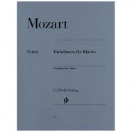 Mozart, W. A.: Variationen für Klavier 