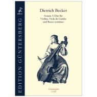 Becker, D.: Sonata A-Dur 