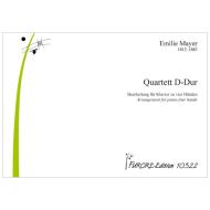 Mayer, E.: Quartett D-Dur 
