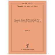 Taban, P.: Klezmer Sonate Nr. 1 Op. 21 