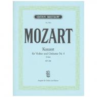 Mozart, W. A.: Konzert Nr. 4 KV 218 D-Dur 