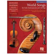 Slatkin, L.: World Songs for Solo Instruments and Strings – Einzelstimme Violine 2 
