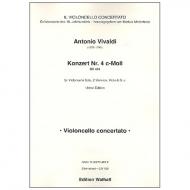 Vivaldi, A.: Violoncellokonzert Nr. 4 c-Moll RV 401 