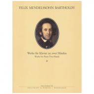 Mendelssohn Bartholdy, F.: Sämtliche Werke für Klavier Band III 
