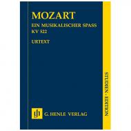 Mozart, W. A.: Ein musikalischer Spaß KV 522 »Dorfmusikanten-Sextett« – Partitur 