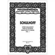 Schulhoff, E.: Streichquartett Nr. 1 – Partitur 