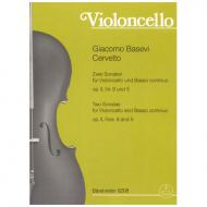 Cervetto, G. B.: 2 Violoncellosonaten Op. 2/5 & Op. 2/9 