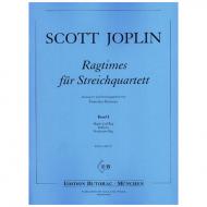 Joplin, S.: Ragtimes für Streichquartett Band 1 