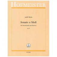 Misek, A.: Kontrabasssonate Op. 6 e-Moll 