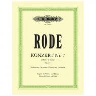 Rode, J. P.: Violinkonzert Nr. 7 Op. 9 a-Moll 