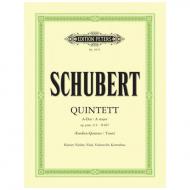 Schubert, F.: Klavierquintett A-Dur (Forellen), D 667, Urtext 