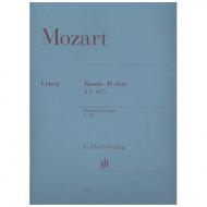 Mozart, W. A.: Rondo D-Dur KV 485 