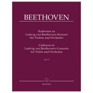 Kadenzen zu L. v. Beethovens Violinkonzert Op. 61 