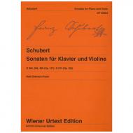 Schubert, F.: 3 Violinsonaten (Sonatinen) Op. 137/1-3 und Op. post. 162 