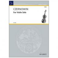 Czernowin, C.: For Violin solo 