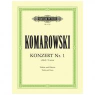 Komarowski, A.: Violinkonzert Nr. 1 e-Moll 