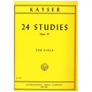 Kayser, H. E.: 24 Violaetüden Op. 55 