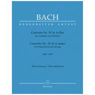 Bach, J. S.: Cembalokonzert Nr. 4 BWV 1055 A-Dur 