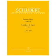 Schubert, F.: Sonate für Klavier D 894 Op. 78 G-Dur 