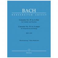 Bach, J. S.: Cembalokonzert Nr. 4 BWV 1055 A-Dur 