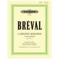 Bréval, J. B.: 3 leichte Violoncellosonaten Op. 40/1-3 