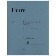 Fauré, G.: Nocturne Nr. 6 Op. 63 Des-Dur 