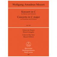 Mozart, W. A.: Klavierkonzert C-Dur KV 503 – Konzert für Klavier und Orchester 