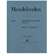 Mendelssohn Bartholdy, F.: Klaviertrio Nr. 1 Op. 49  d-moll 