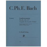 Bach, C. Ph. E.: Gambensonaten Wq 88, 136, 137 