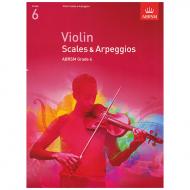 ABRSM: Violin Scales And Arpeggios – Grade 6 (From 2012) 