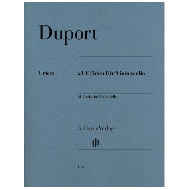 Duport, J.-L.: 21 Etüden für Violoncello 