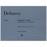 Debussy, C.: Symphonie h-Moll zu 4 Händen 