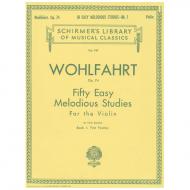 Wohlfahrt, F.: 50 Easy Melodious Studies Op. 74 Band 1 