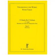 Taban, P.: Op. 6: 15 Duette für 2 Violinen Band 2 