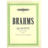 Brahms, J.: Klavierquartett Nr. 1 g-Moll, Op. 25 