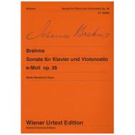 Brahms, J.: Violoncellosonate Op. 38 e-Moll 