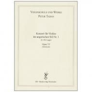 Taban, P.:  Violinkonzert im ungarischen Stil Nr. 1 Op. 7/f 