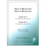 Mjaskowski, N.: Sonate Nr. 2, Op. 81 