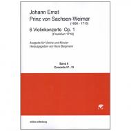 Prinz von Sachsen-Weimar, J. E.: 6 Violinkonzerte Op. 1 Band 2 