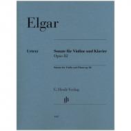 Elgar, E.: Violinsonate Op. 82 e-Moll 