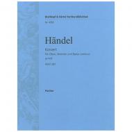 Händel, G. F.: Oboenkonzert Nr. 3 g-Moll HWV 287 