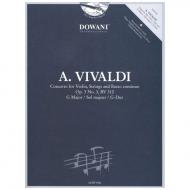 Vivaldi, A.: Violinkonzert Nr. 3 Op. 3 RV 310 G-Dur (+CD) 