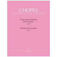 Chopin, F.: Vingt-quatre Préludes op. 28 / Prélude op. 45 