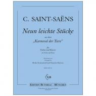 Saint-Saëns, C.: 9 leichte Stücke aus dem »Karneval der Tiere« 