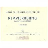 Micheelsen, H. F.: Klavierübung nach Volksliedern, Heft 2 