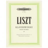 Liszt, F.: 6 Paganini-Etüden, 3 Konzertetüden, 2 Konzertetüden 