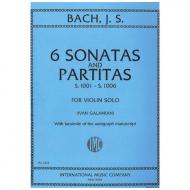 Bach, J. S.: 3 Sonaten und 3 Partiten BWV 1001-1006 (Galamian) 