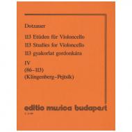 Dotzauer, J.J.F.: 113 Etüden Band 4 
