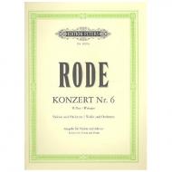 Rode, P.: Violinkonzert Nr. 6 B-Dur 