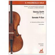Zarth, G.: Violoncellosonate F-Dur 